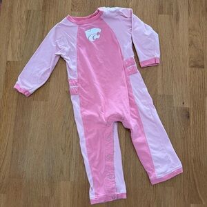 Red Oak 18 MONTHS Pink K State Wildcats Long Sleeve Romper Jumpsuit